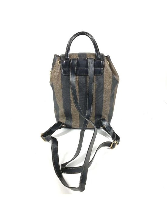 Fendi Backpack Pecan Logo Leather Khaki main image 7